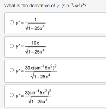 in meters per second, at t = 2. O 0.25 - sin4