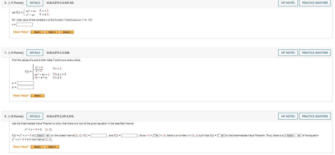 largest.) X 2 4 6 -2 smallest value X = O continuous