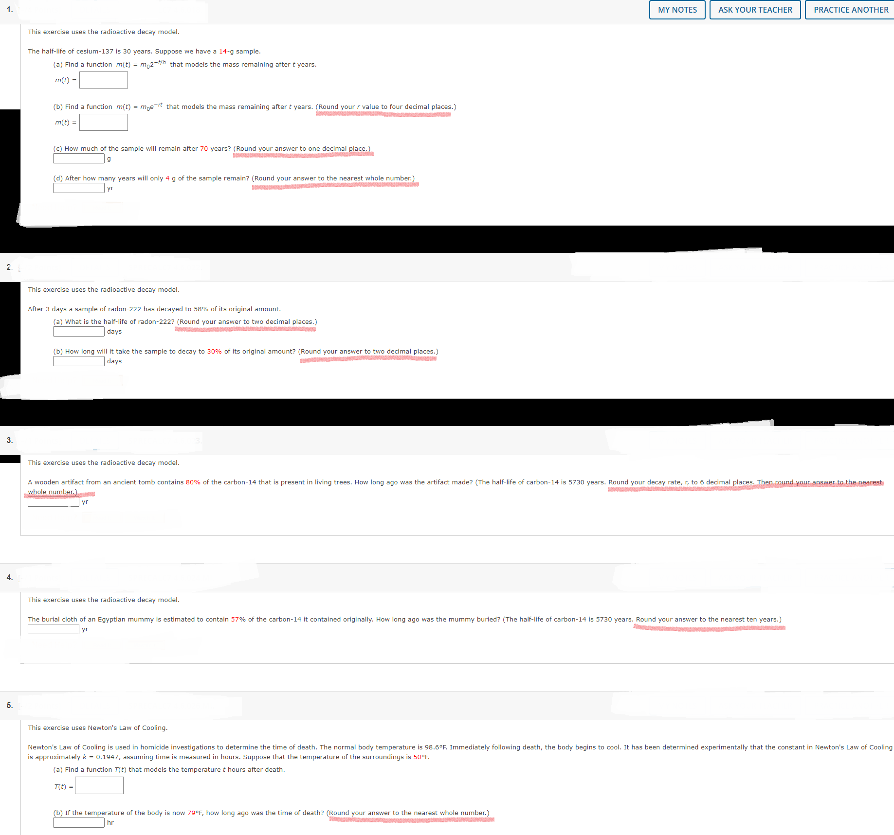  MY NOTES ASK YOUR TEACHER PRACTICE ANOTHER This exercise uses the
