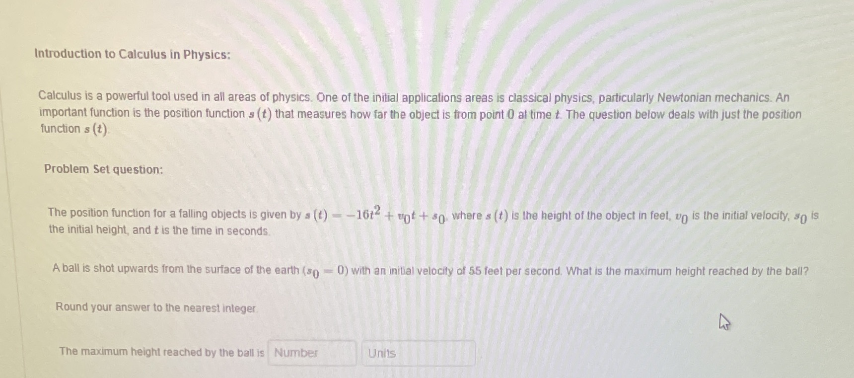 Introduction to Calculus in Physics: Calculus is a powerful tool used