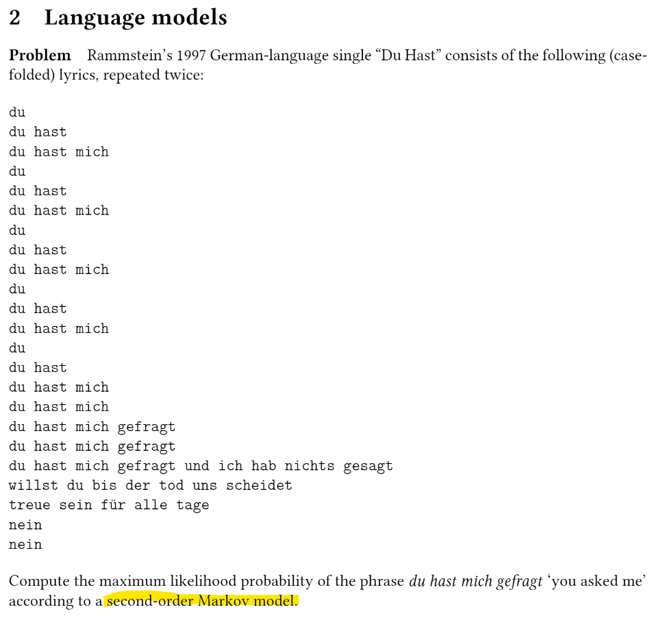 I've included my current work below. 3 The chain rule and Markov