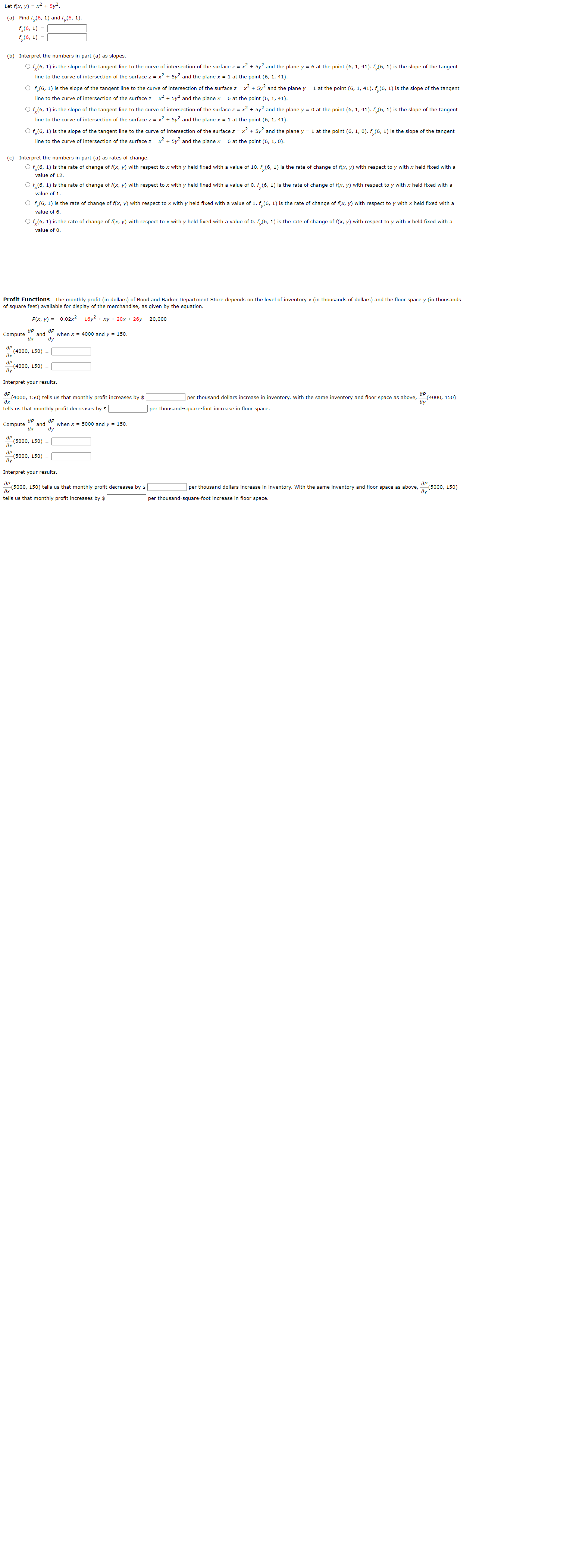 need help to solve please see attached*please answer everything* Let f(x, y