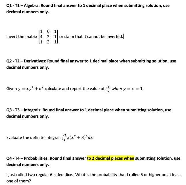 Please answer the questions step by step and show all detailed procedures