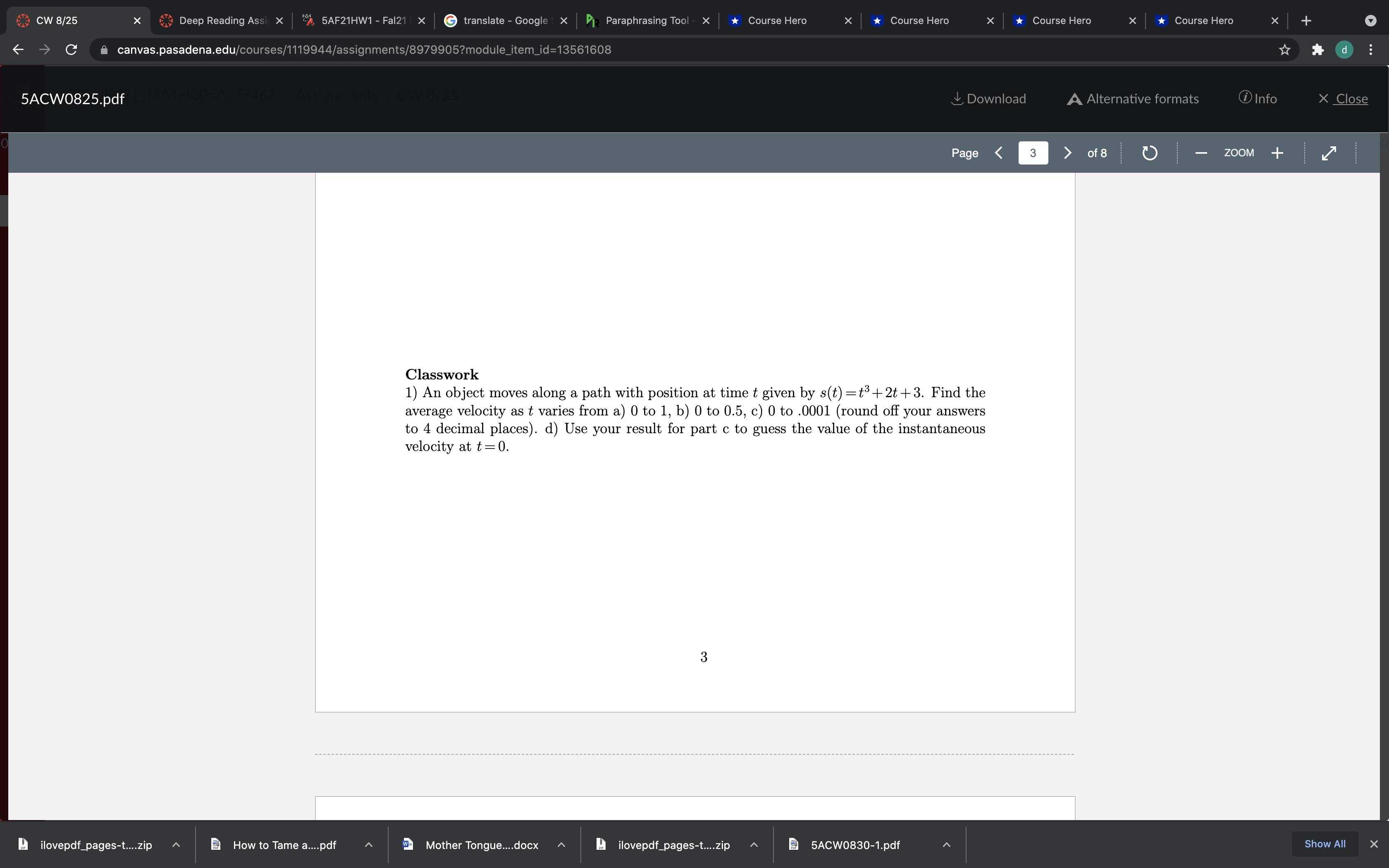 Hi, please help me with my classwork below (the ones with classwork