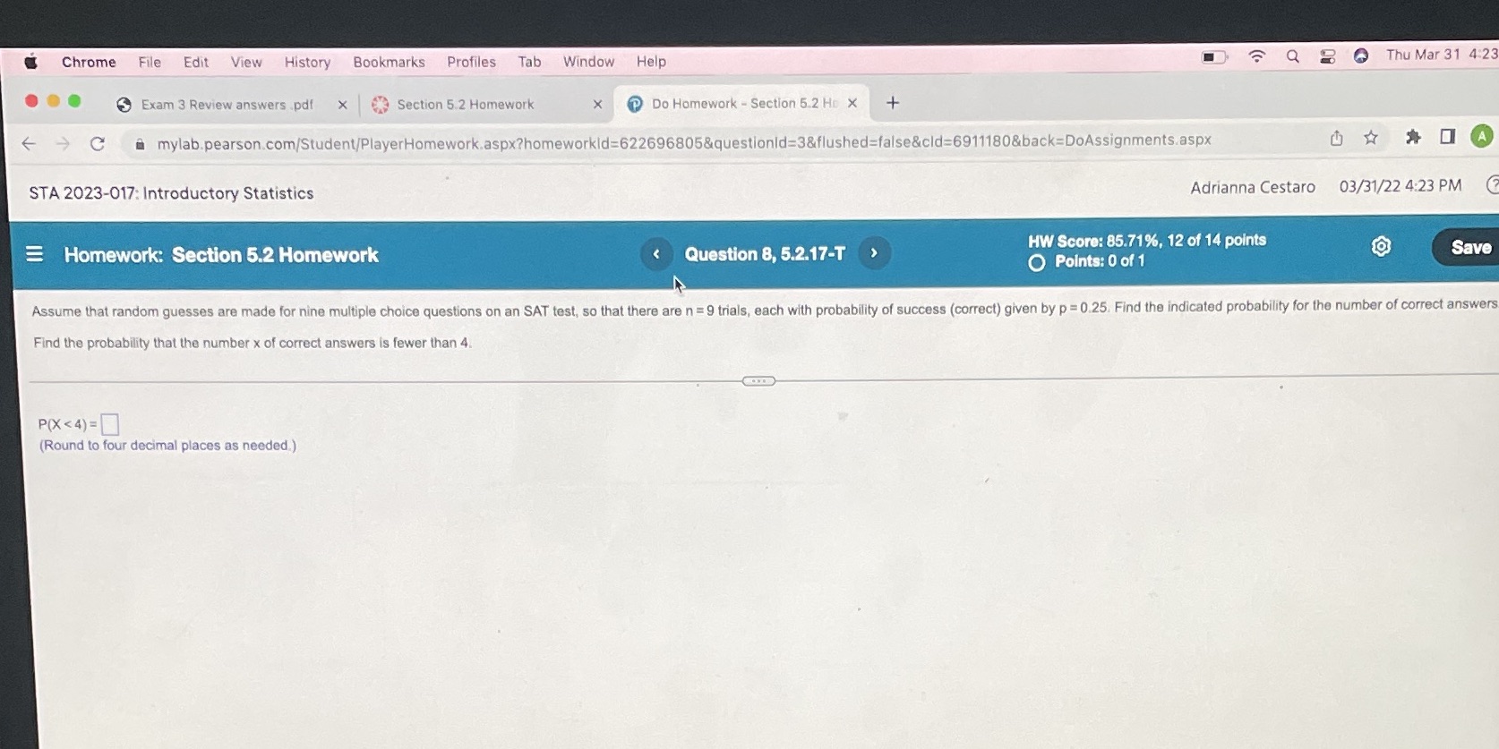  Chrome File Edit View History Bookmarks Profiles Tab Window Help Q