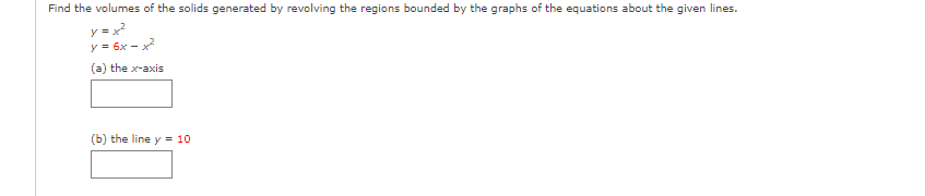 of the solid formed by revolving the region about the y-axis. Y=