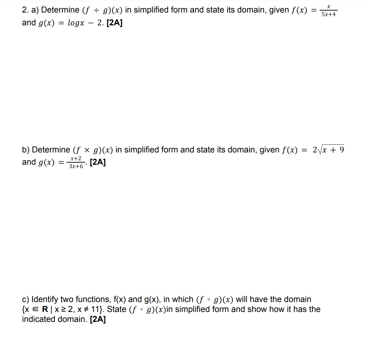 integration Show diagram, Define variables, State formula, theorem, equation or function used,