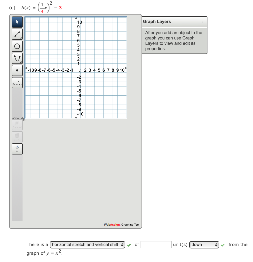 ( x - 5) 2 Graph Layers After you add an object