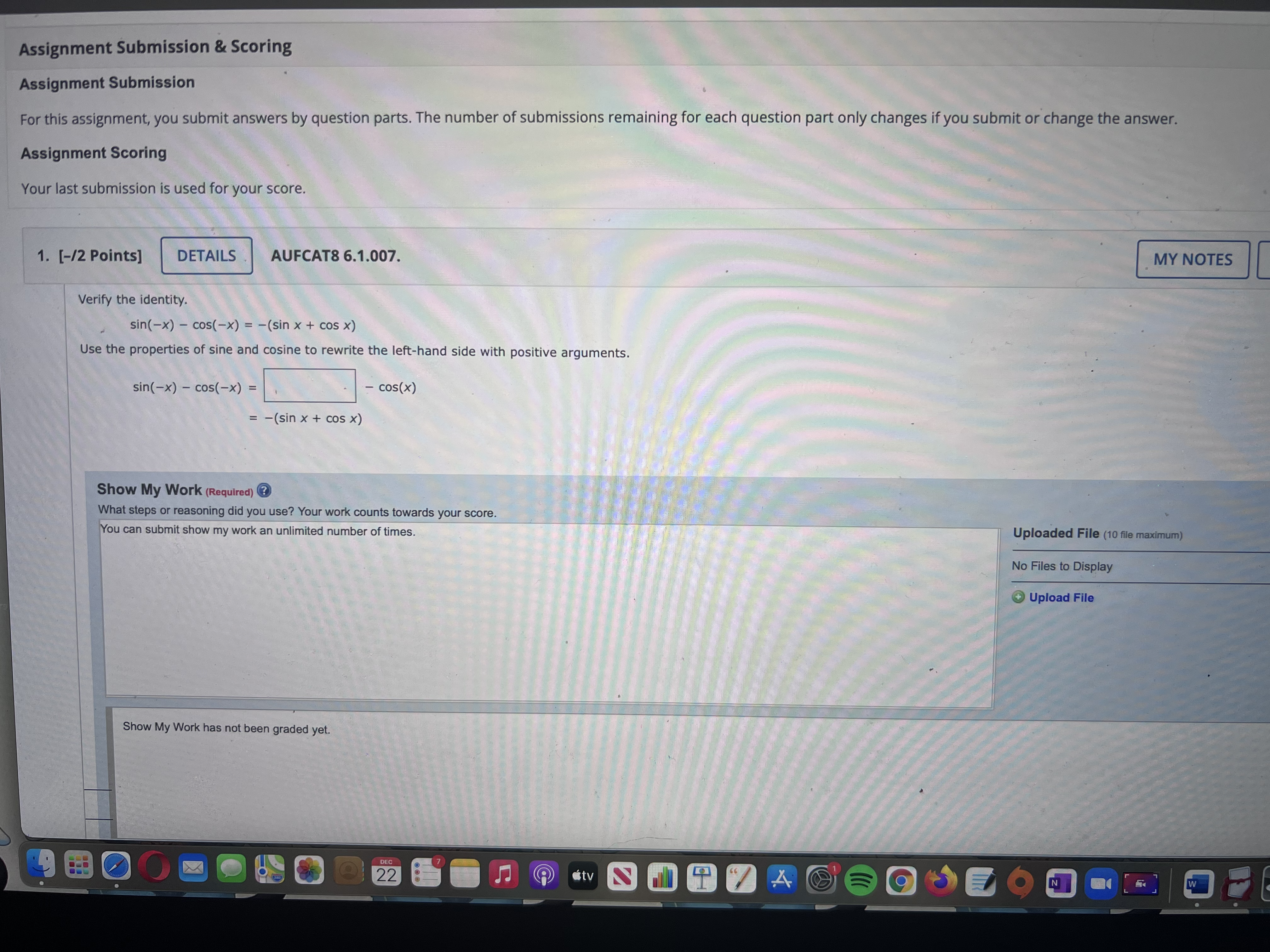 Assignment Submission & Scoring Assignment Submission For this assignment, you submit