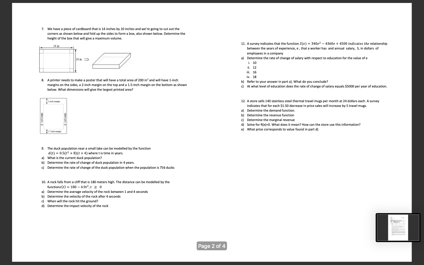 for marks Knowledge & Identifying the correct derivative rule and applying it