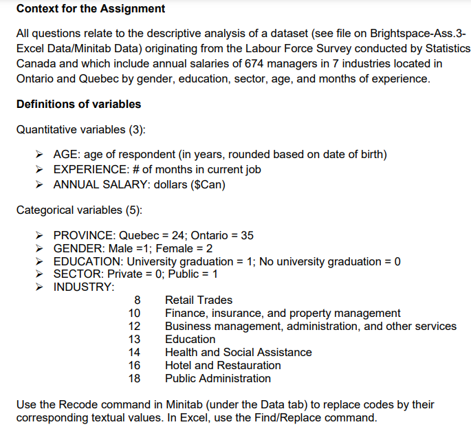 Please explain your answers, thank you. Context for the Assignment All questions