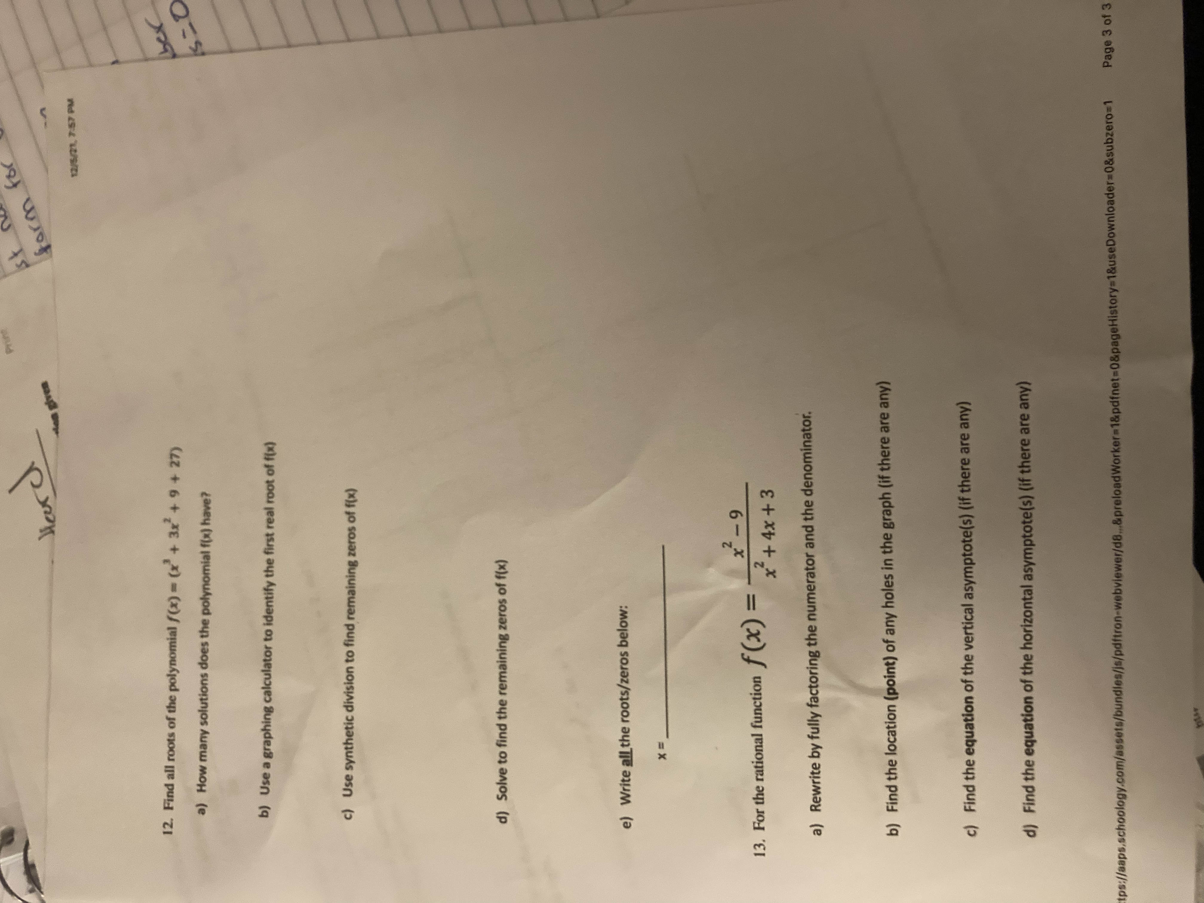 I needed help with problems 1- 6 on first page. Then on