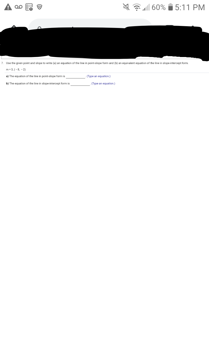 e goo V | 60% 5:11 PM 7. Use the given