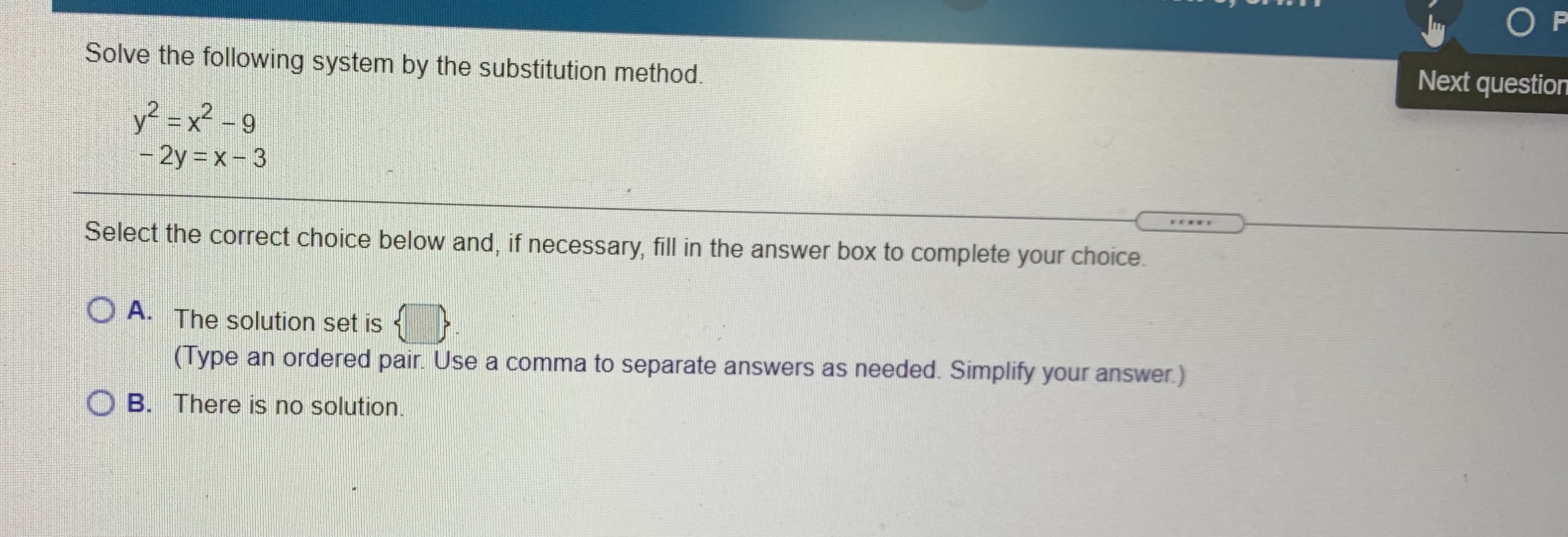 substitution method, we obtain x = - 4 or x = 0,