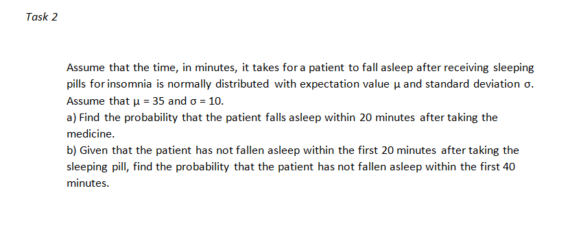 please solve it on page by handwriting Task 2 Assume that the