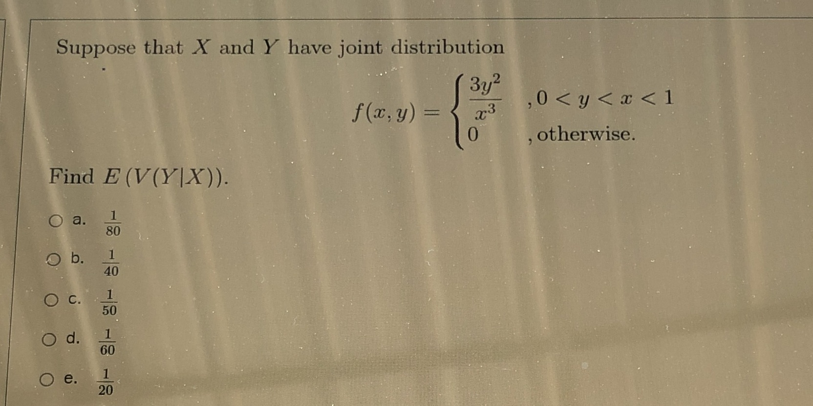 Help me solve this problem quickly Suppose that X and Y have