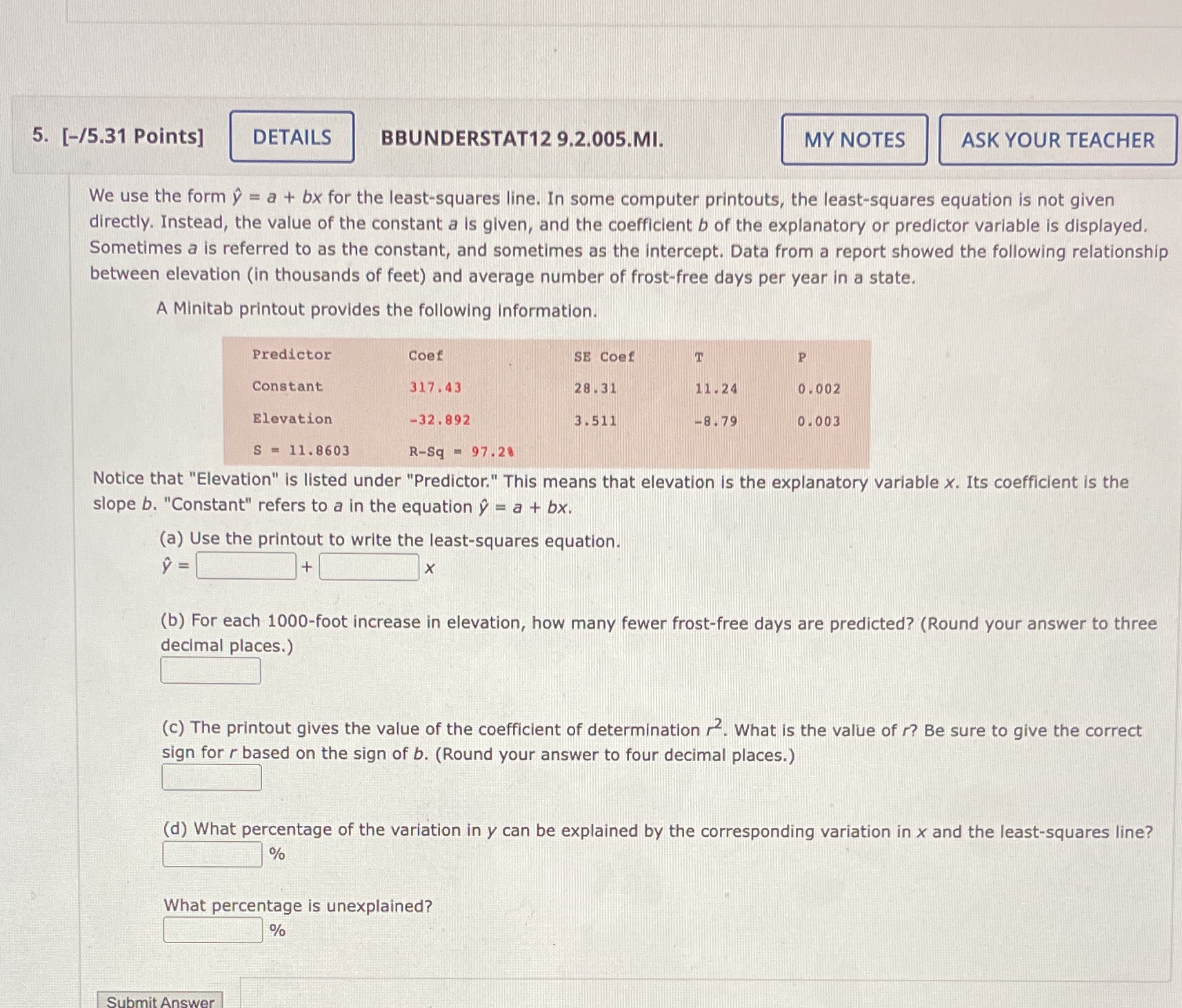  5. [-/5.31 Points] DETAILS BBUNDERSTAT12 9.2.005.MI. MY NOTES ASK YOUR TEACHER
