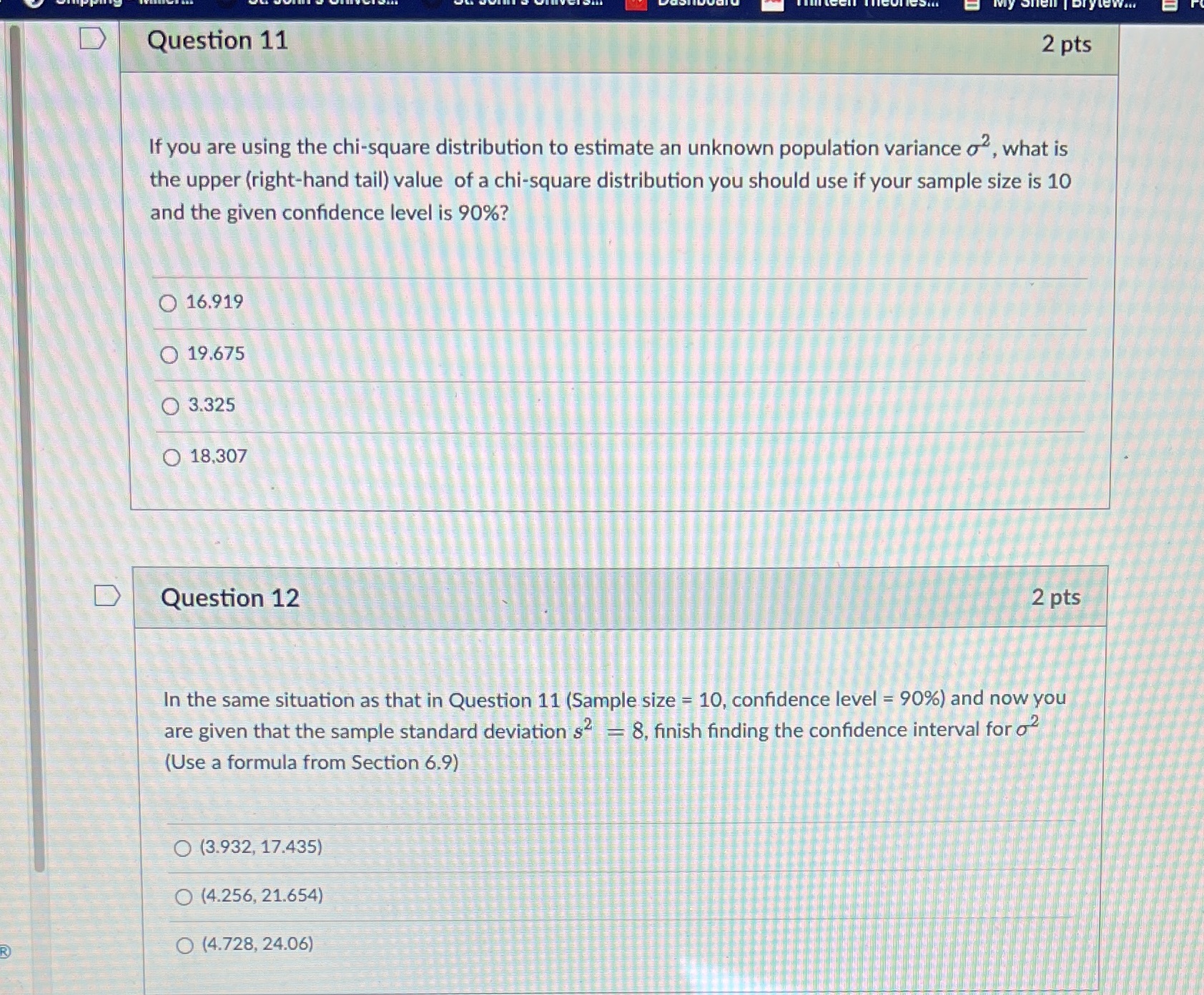 Plz answer both D Question 11 2 pts If you are using