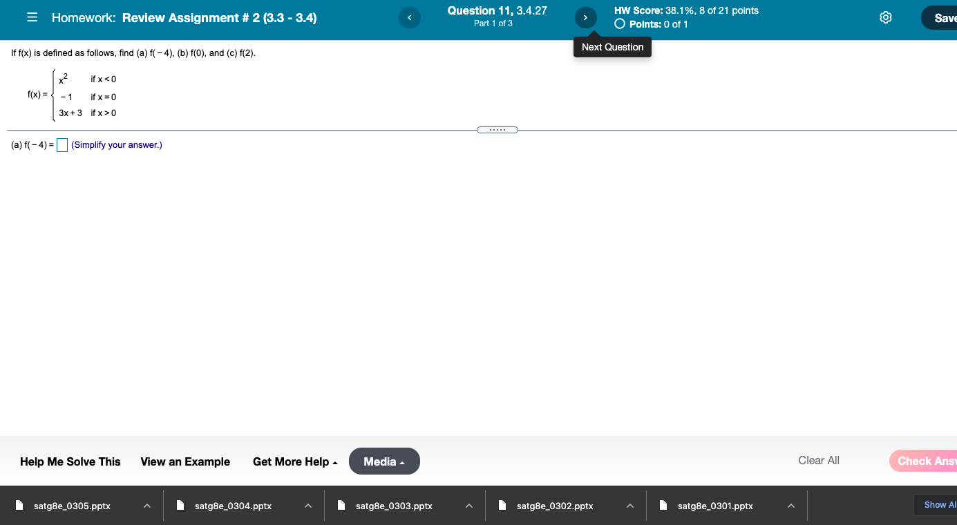 function f, find the following. (a) the intercepts, if any b) its