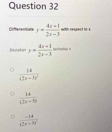 83 Permudahkan 25 2 O 25 4 O 25 O 25Question 32
