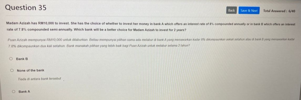 O 14 (2x -3) O -14 (2x-3)-Question 33 Back Save & Next