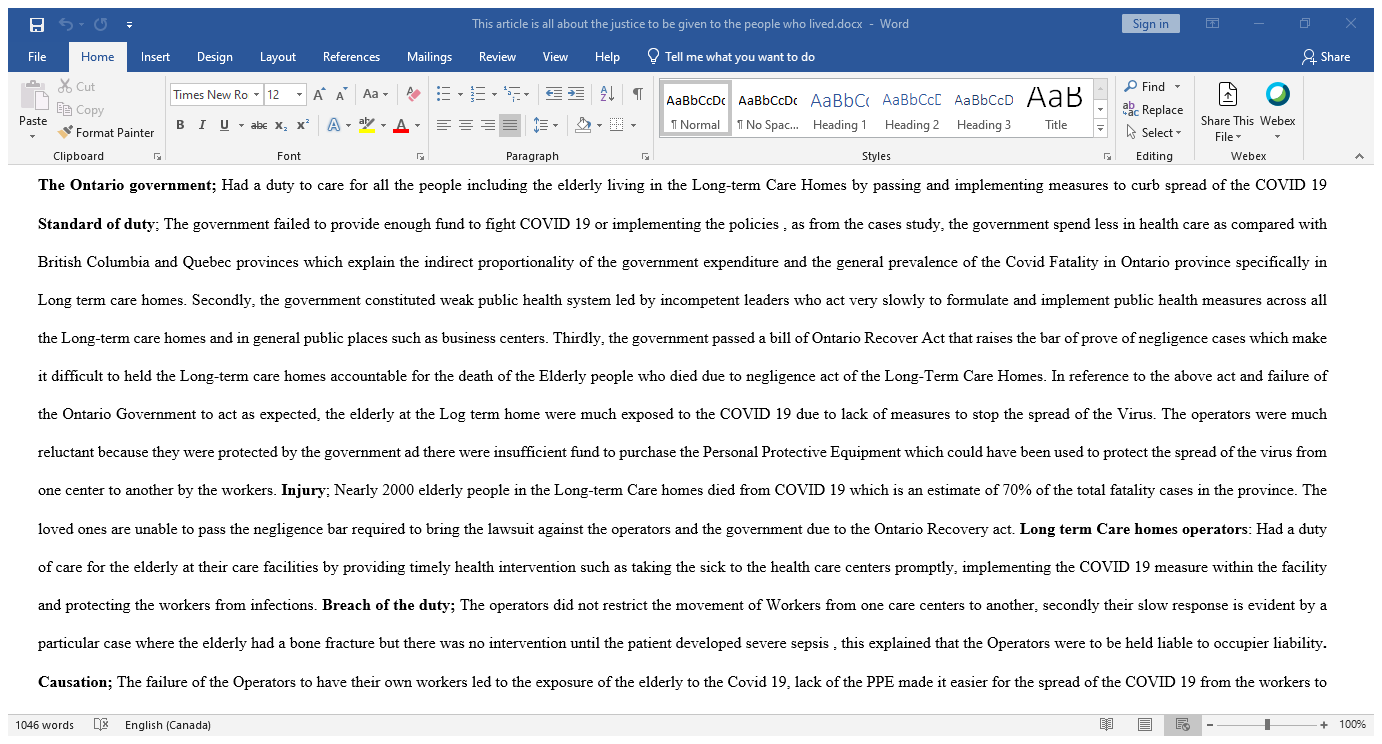 hello there... I need help in this Negligence article.. so I did
