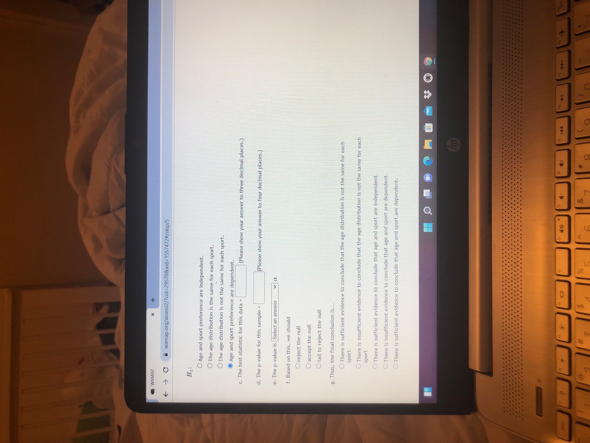 paired t test - Google Search * + wamap.org/assess2/?cid=29570&aid=1557472#/skip/5 The data below