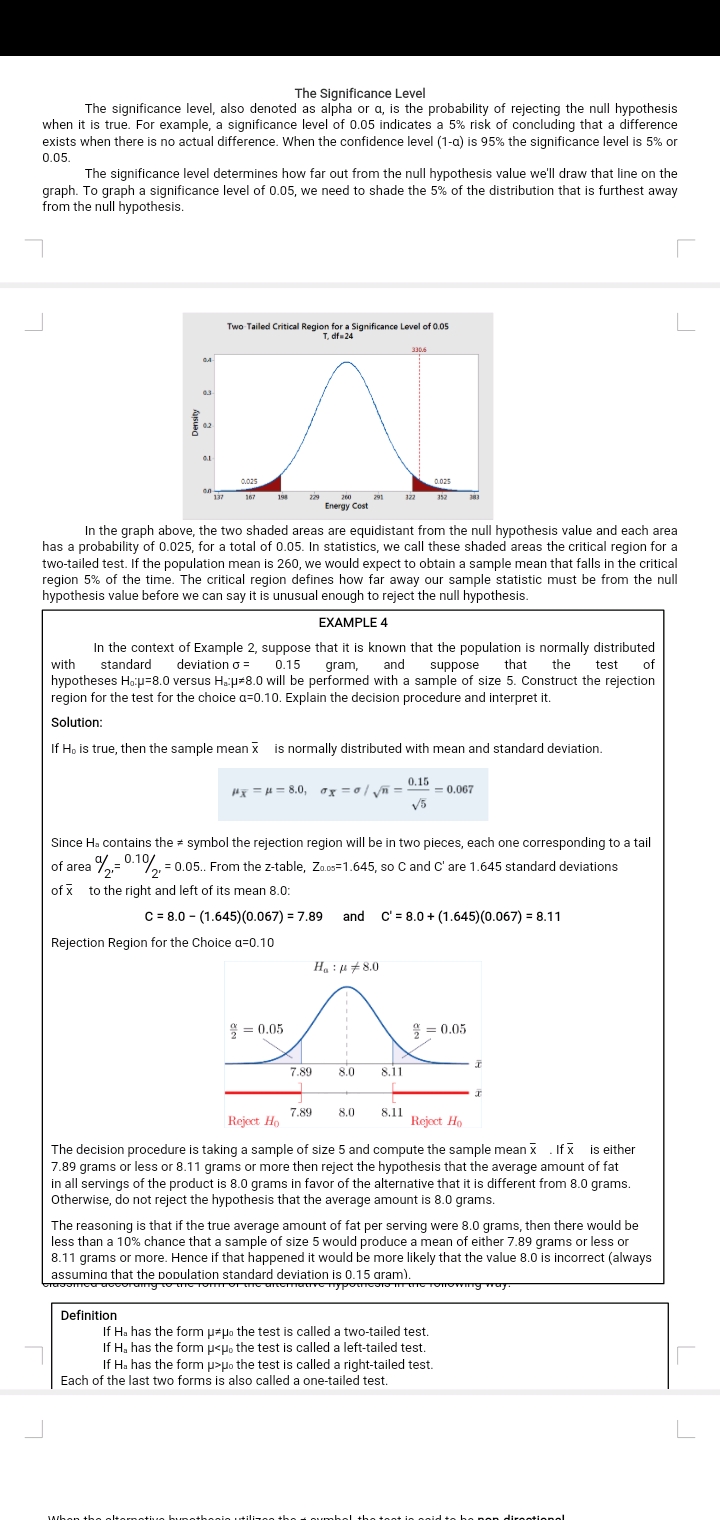 mean and the standard deviation as descriptions of a set of numerical