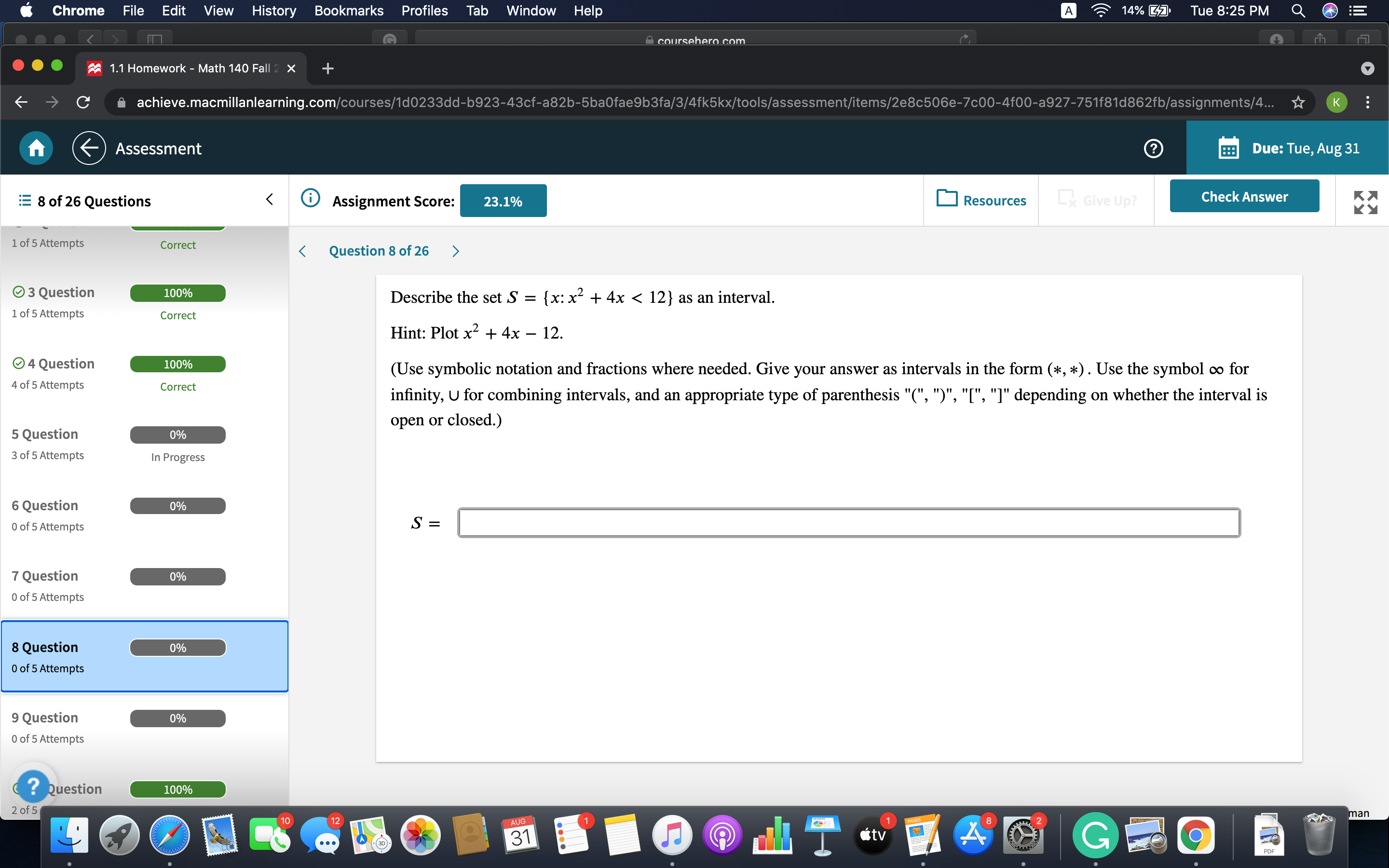  Chrome File Edit View History Bookmarks Profiles Tab Window Help A