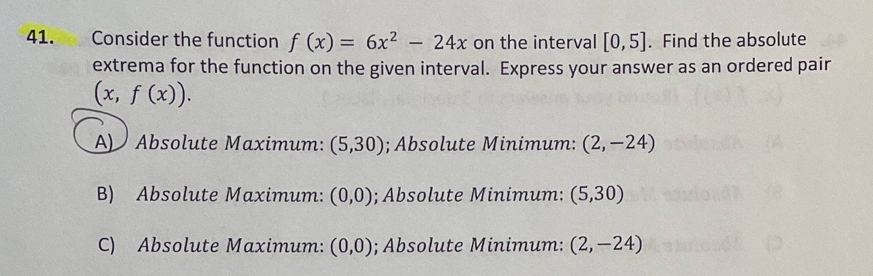 I have the answer, but how would I solve this question step-by-step?