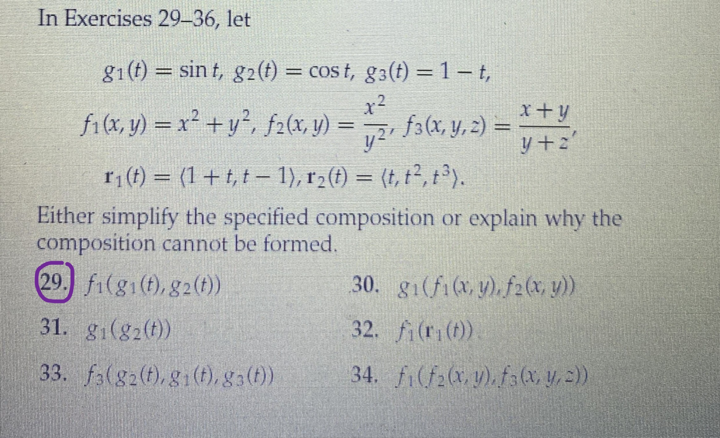 Could you help me with this question please? Thank you In Exercises