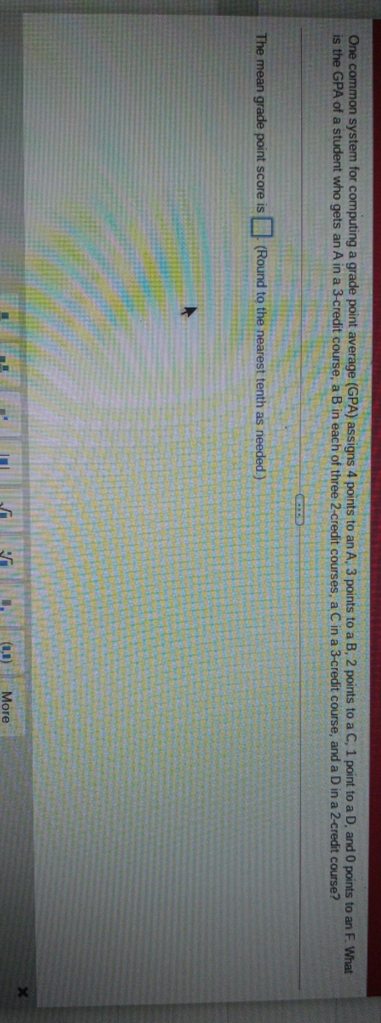 need the answer quick please help One common system for computing a