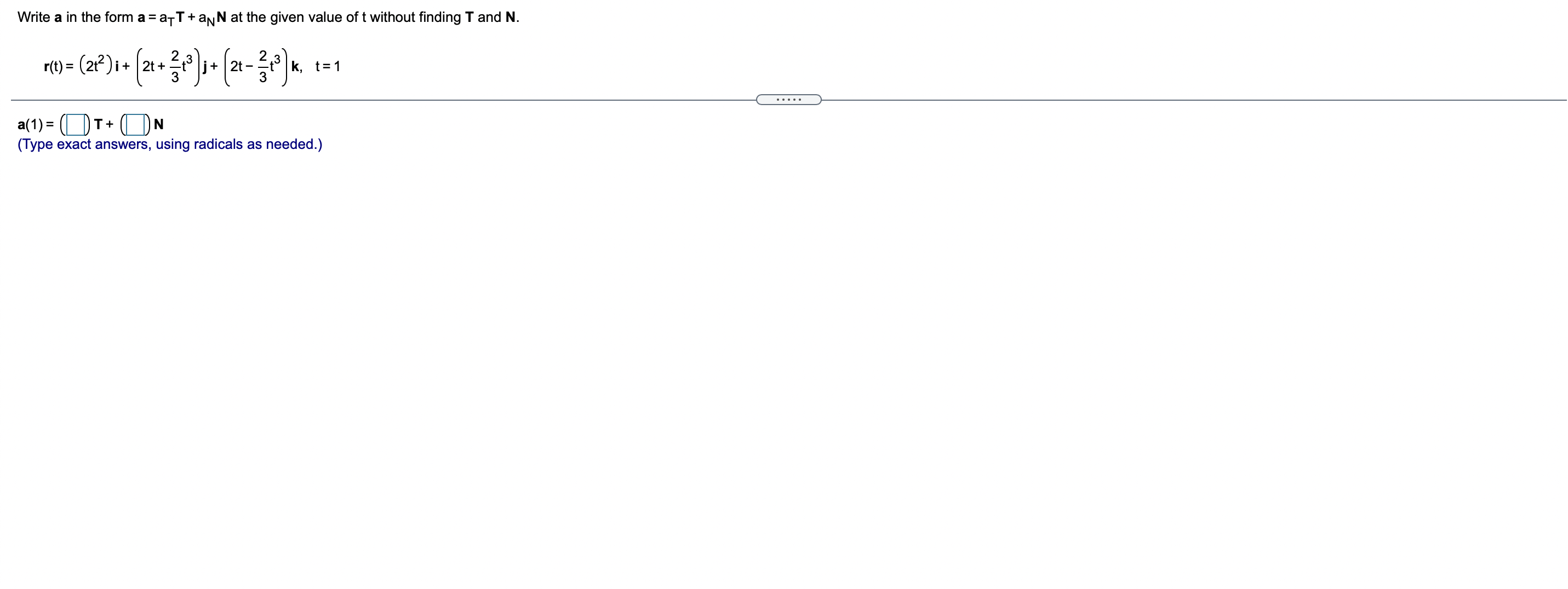 legible. Find an equation for the circle of curvature of the curve