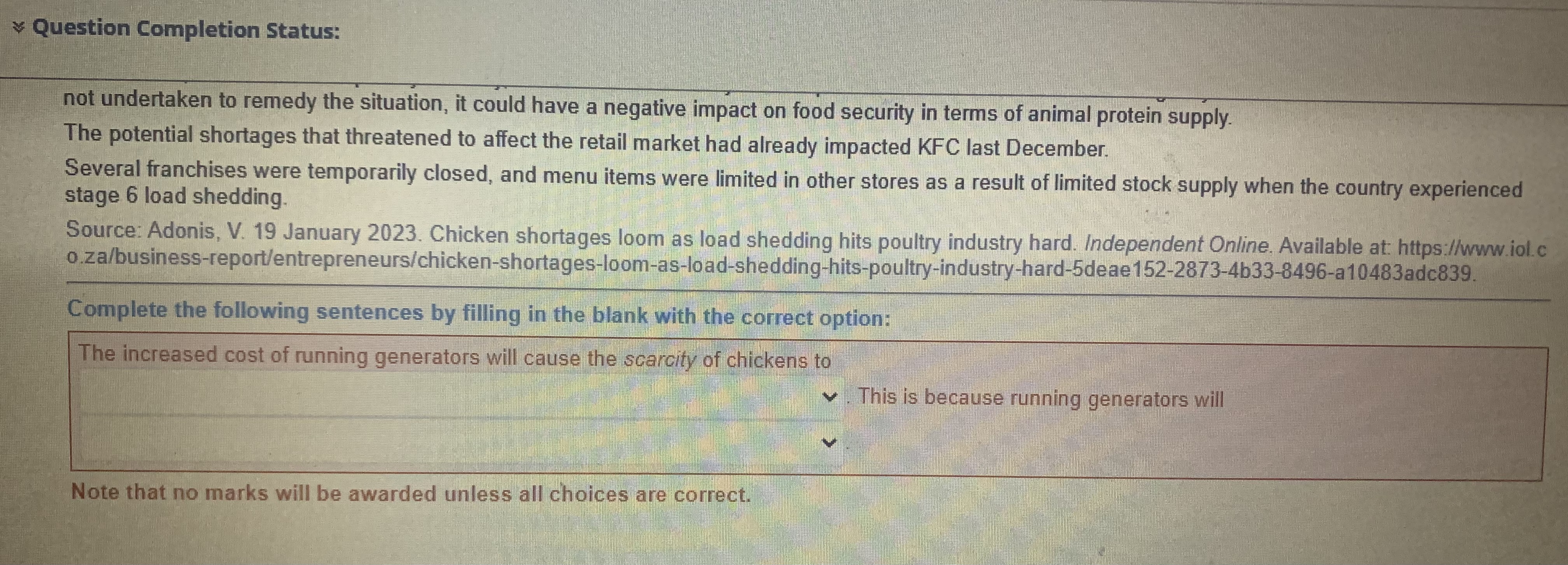 production possibilities from the previous question as a production possibility curve. With