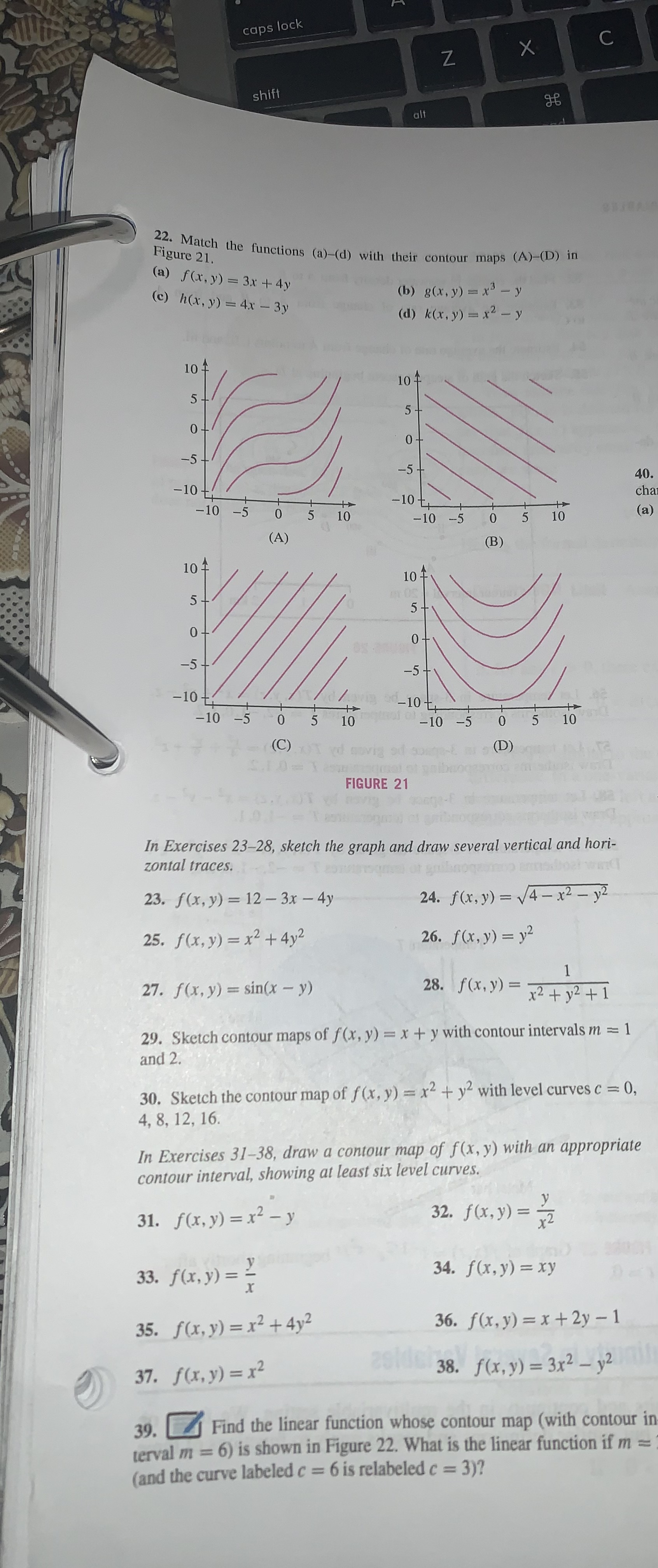 caps lock X C Z shift alt Figure 21. 22. Match