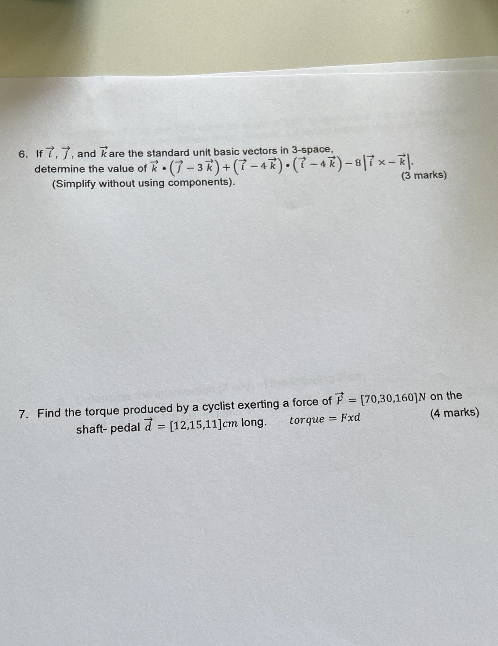 need the step 6. If 7, 7, and k are the standard