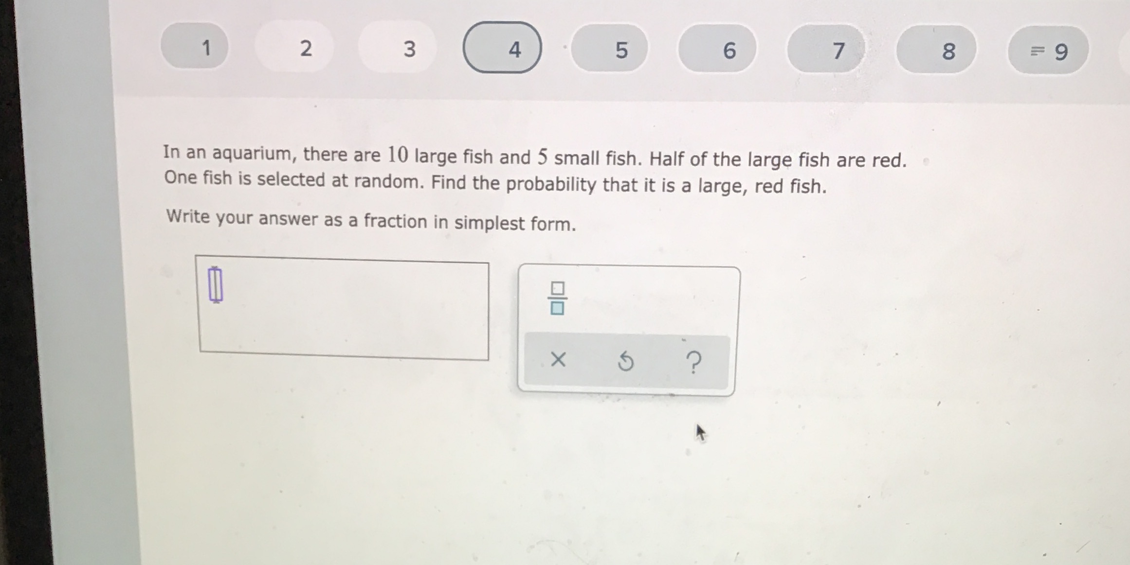  1 2 3 4 5 6 7 8 = 9 In