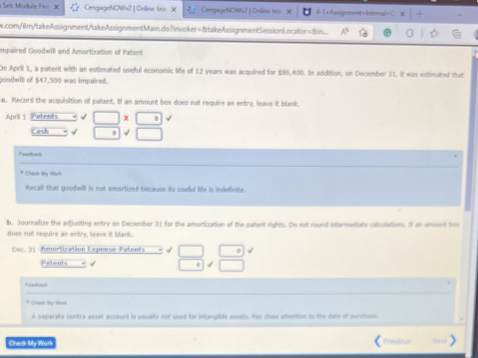  Set Module Five X 2 CengageNOWv2 | Orlime too X mpaired