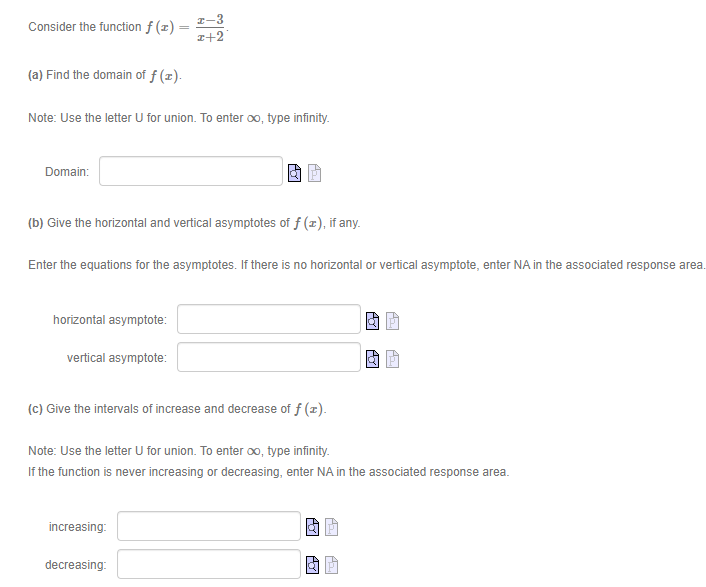 1. Consider the function f (x) = It 2 (a) Find the