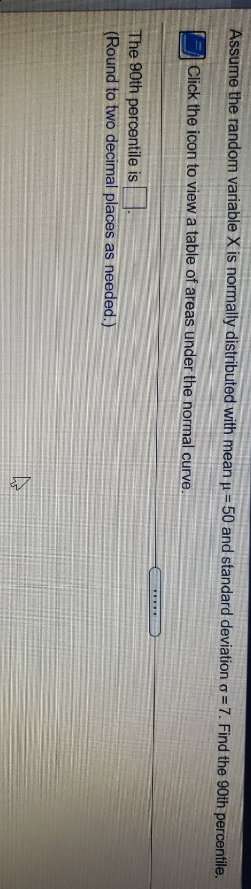 pls help with hw question Assume the random variable X is normally