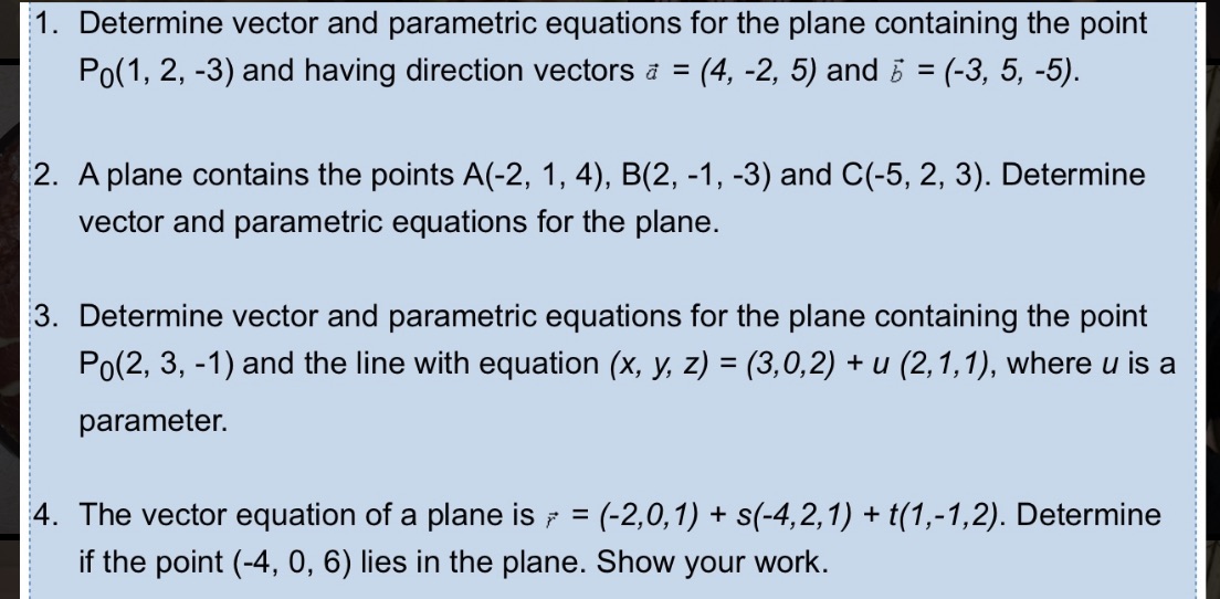 Hello I need some help with these 4 questions. If you could