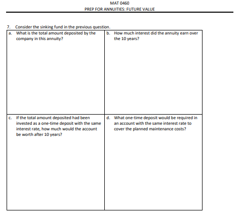 per period i and the number n of interest periods for each