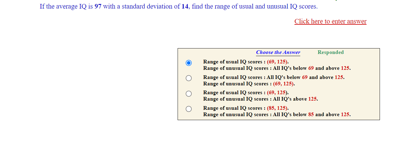 If the average IQ is 97 with a standard deviation of