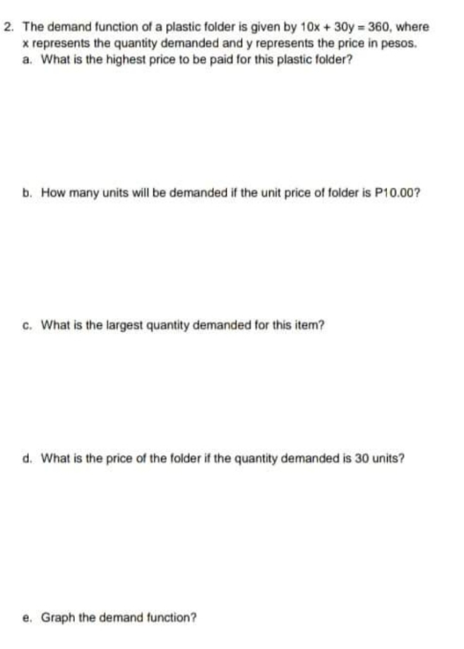 This is in Basic calculus all about Applications of functions. Provide clean