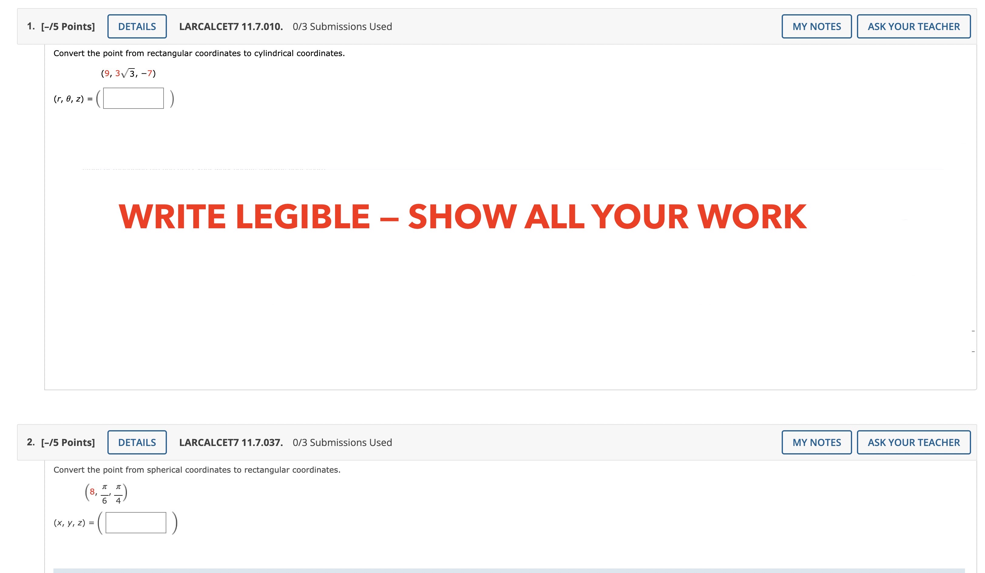 Please answer these two questions and write in block letters! All of