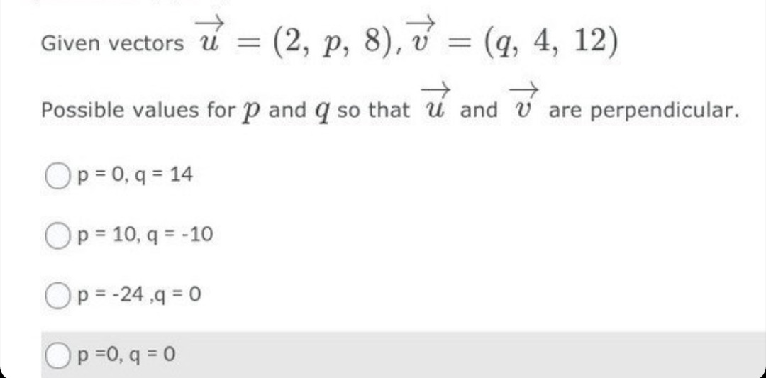 8.5Two vectors 5) = (3, 3, 0) and E) = (1, 1,