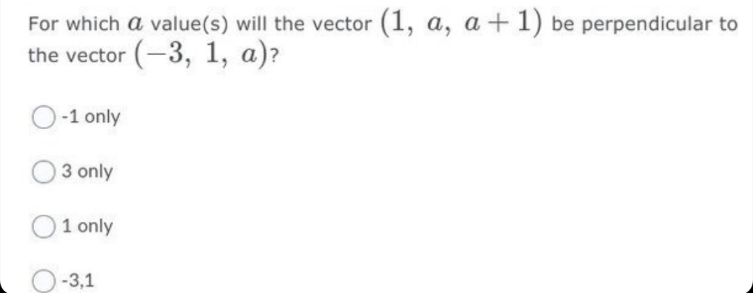 formed with the above points and the origin. Determine a vector representing