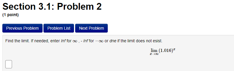 needed enter 00 as inf and oo as 4m\" . (M1 _e=