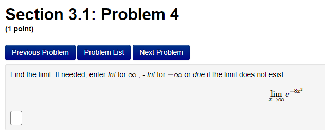 At least one of the answers above is NOT correct. Problem 17