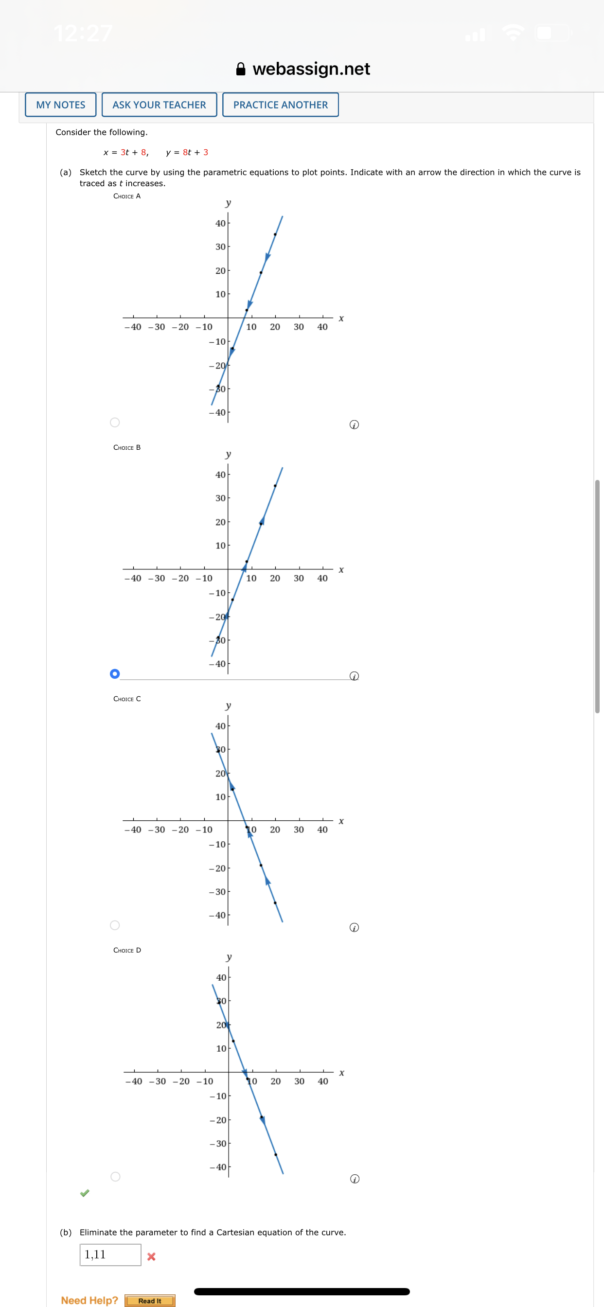  12:27 a webassign.net MY NOTES ASK YOUR TEACHER PRACTICE ANOTHER Consider